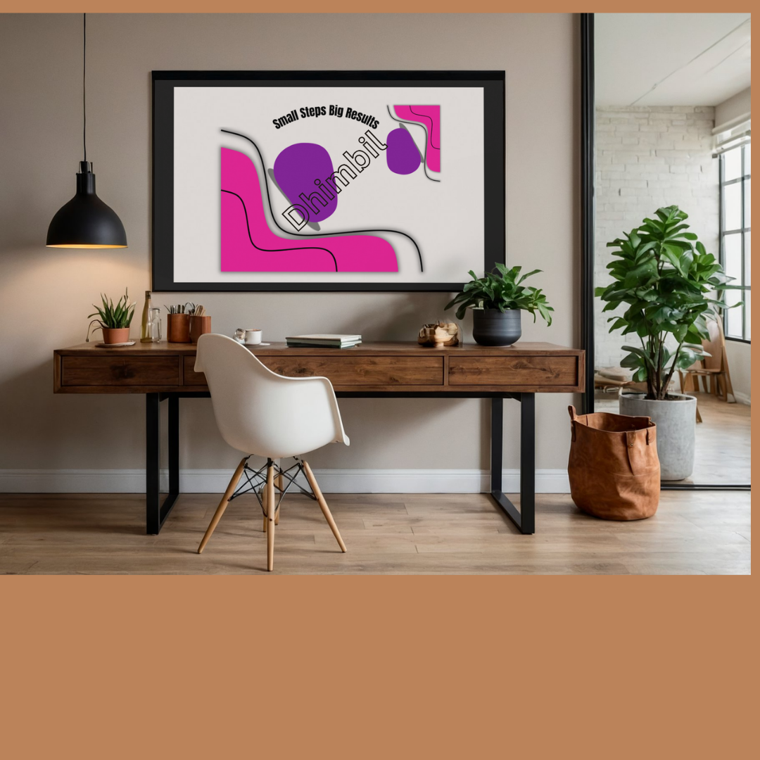digital download-Small Steps Big Results Motivational Art Print (36x24", 3:2 Ratio)